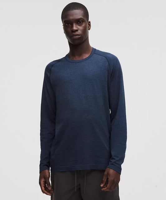 Metal Vent Long Shirt Blue