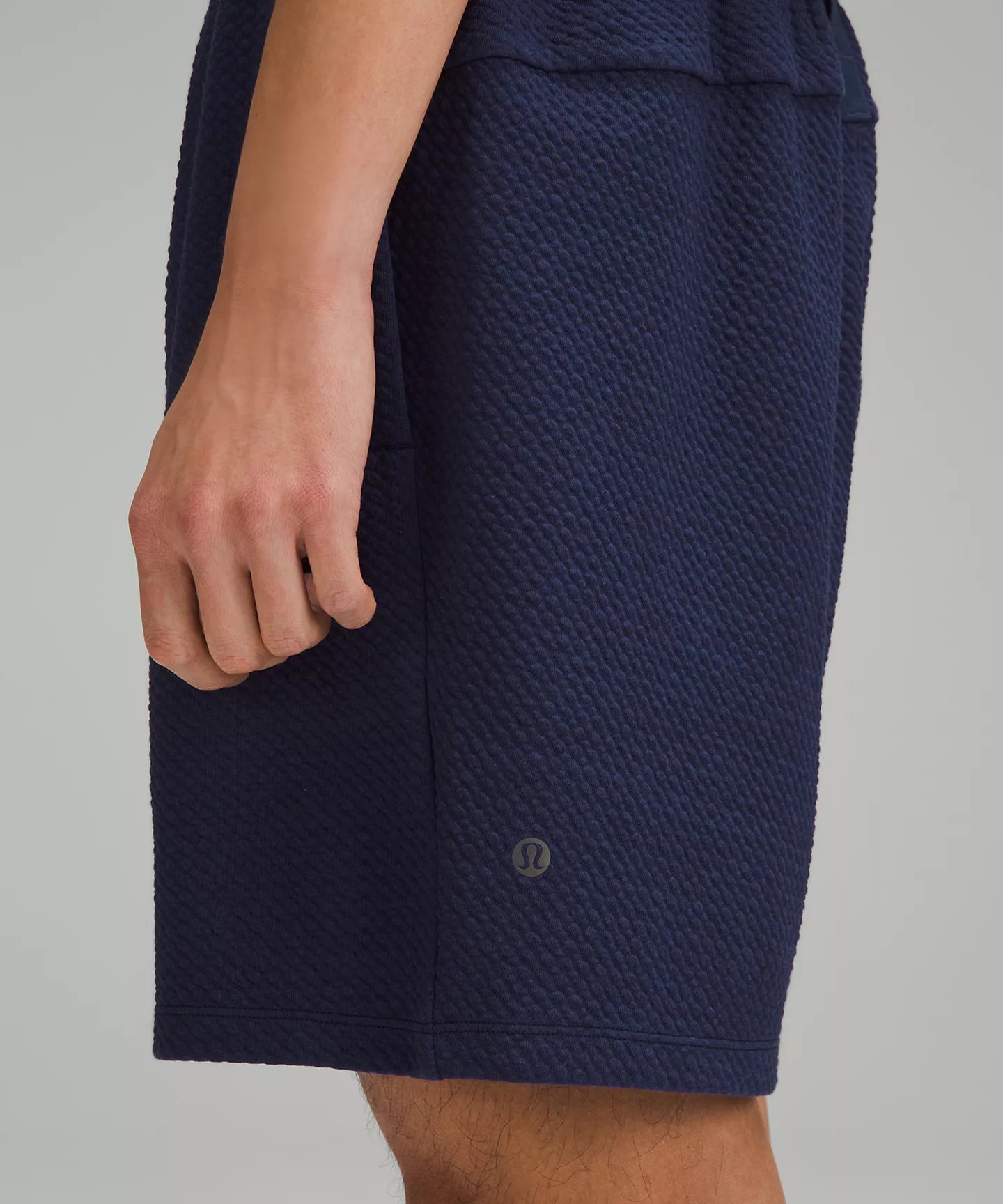 Textured Cotton Short 7 Blue